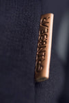 GEC541 Grin&Bear Rubber Zipped Crew Neck