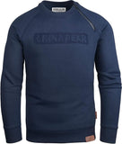 GEC541 Grin&Bear Rubber Zipped Crew Neck