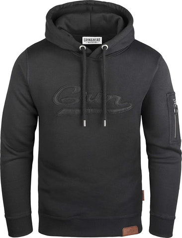 GEC543 Grin&Bear Herren Hoodie mit Ärmeltasche
