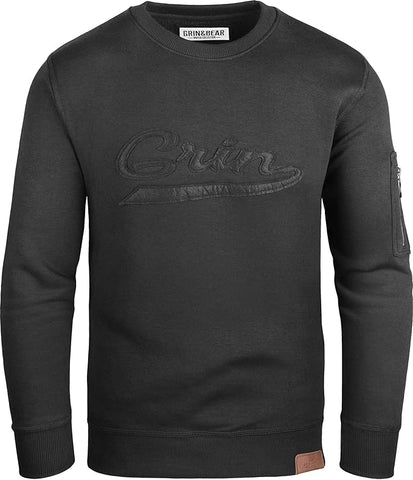 GEC542 Grin&Bear Crew Neck mit Ärmeltasche