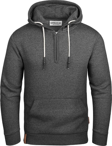 GEC483 Grin&Bear Quarter Zip Kapuzenpullover