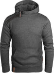 GEC435 Grin&Bear schräg Half Zip Hoodie