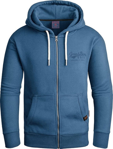 GEC603 Grin&Bear Flock Print Hoodie