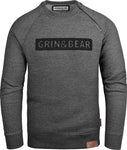GEC541 Grin&Bear Rubber Zipped Crew Neck